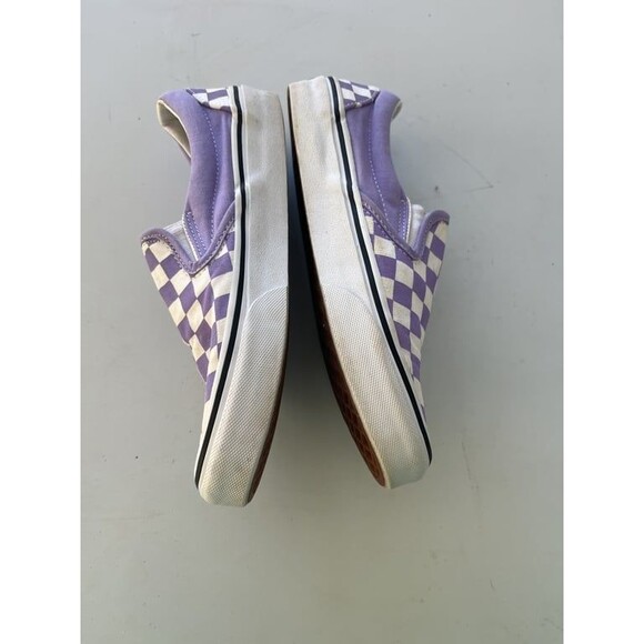 Vans Purple and White Checkered Flats - Picture 4 of 8